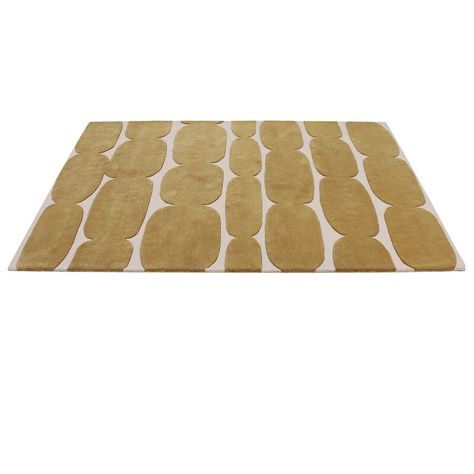 LOOMY Natural Handmade Tufted Wool Yellow/Ivory Area Rug | Perigold Road Rug, Mustard Rug, Floor Renovation, Statement Rug, Silk Throw Pillows, Brick Road, Natural Fiber Rugs, Ivory Area Rug, The Brick