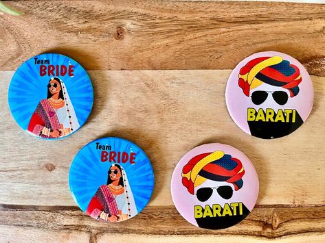 Pack of 10 Brooches|Dulhan|Barati|Brooch||Indian Wedding Brooches|Wedding Welcome Favors|Baarati Brooch|Wedding Badge|Wedding Pin Wedding Badges Indian, Wedding Badges Ideas, Welcome Favors, Wedding Badges, Wedding Flower Jewelry, Indian Wedding Favors, Bride Maids, Wedding Brooches, Brooch Wedding