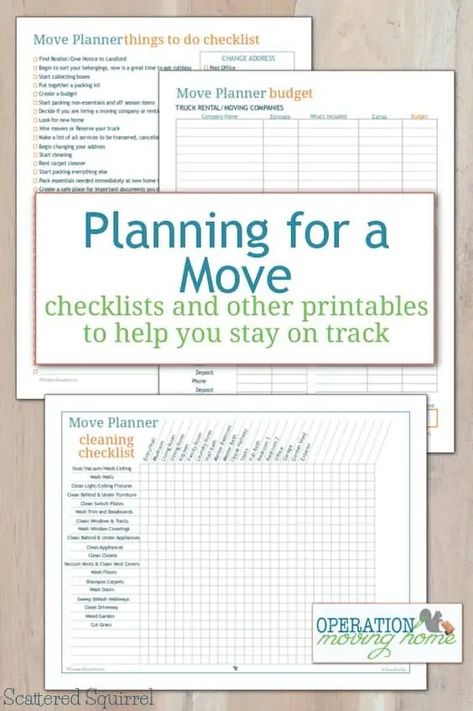 Planning for a Move: FREE Checklists and other Printables to Help You Stay on Track Moving Organisation, Moving House Tips, Moving Hacks Packing, Moving Help, Moving Hacks, Organizing For A Move, Moving Ideas, To Do Checklist, Packing Moving