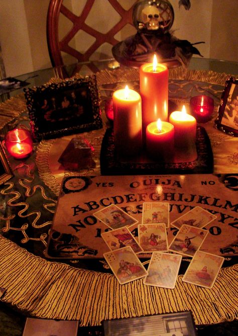 Samhain ★ Day Of The Dead ★ Ancestors Spirit Board, Season Of The Witch, Fortune Telling, Witch Aesthetic, High Fantasy, Psychic Reading, 판타지 아트, Samhain, Love Spells