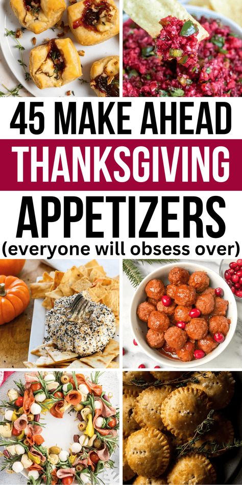 Easy make ahead appetizers for Thanksgiving! The best easy Thanksgiving appetizers make ahead simple, easy appetizers for a crowd make ahead appetizer recipes, make ahead appetizers for a crowd finger foods, thanksgiving app appetizer recipes, thanksgiving theme appetizers recipes, office thanksgiving potluck ideas easy, easy thanksgiving menu ideas appetizers, make ahead thanksgiving dishes appetizers, fun thanksgiving appetizers ideas appetizers, thanksgiving starters appetizer recipes. Thanksgiving Dish To Pass Ideas, Turkey Dinner Thanksgiving, Easy Thanksgiving Appetizers For A Crowd, Fun Thanksgiving Ideas Food, Tha Ksgiving Appetizer, Thanksgiving Sides Unique, Food To Bring To Thanksgiving, What To Take To Thanksgiving Dinner, Turkey Day Appetizers