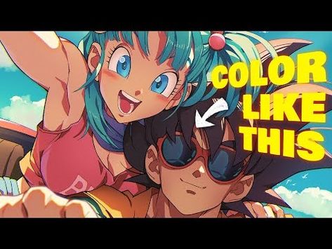 (80) How to color your drawings - (Anime Cel-Shading method) - YouTube Anime Style Coloring Tutorial, Cel Shading Art Style, Anime Cell Shading Tutorial, Cell Shading Reference, Anime Cell Shading, How To Cell Shade, Cel Shaded Art, Manga Coloring Tutorial, Types Of Shading Techniques