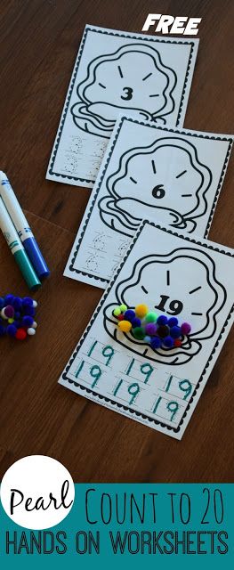 Number Recognition Worksheets, Home Preschool, Counting To 20, Teen Numbers, Summer Learning, Counting Activities, Math Methods, Math Numbers, Preschool At Home