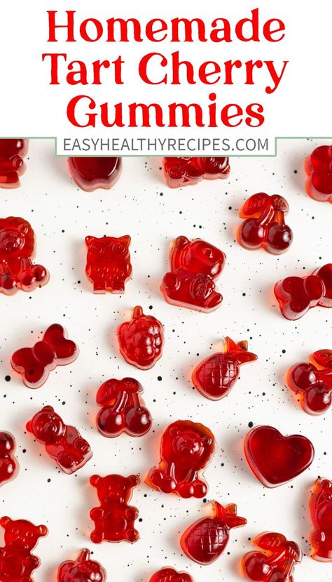 Tart Cherry Gummies, Cherry Gummies, Healthy Tart, Easy Healthy Snack Recipes, Tart Cherries Recipes, Notice Everything, Homemade Gummy Bears, Homemade Gummies, Dairy Free Recipes Easy