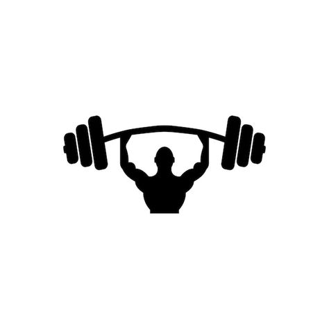 Barbell dumbbell gym icon logo template ... | Premium Vector #Freepik #vector #gym-weights #dumbbell #strength #barbell Gym Logos Ideas, Sport Logo Design Ideas, Fitness Logo Design Symbols, Gym Logo Ideas, Gym Logo Design Ideas, Powerlifting Pictures, Exercise Graphic, Gym Icons, Weight Icon