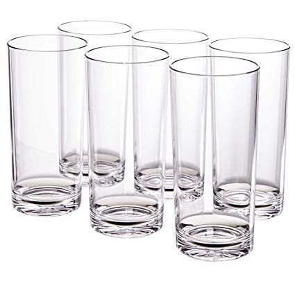 Classic 24-ounce Premium Quality Plastic Tumbler | set of 6 Clear Small Drinking Glasses, Drinking Glass Sets, Plastic Glasses, Drinkware Sets, Water Tumbler, Plastic Tumblers, Glassware Set, Drinking Glass, Drinking Glasses