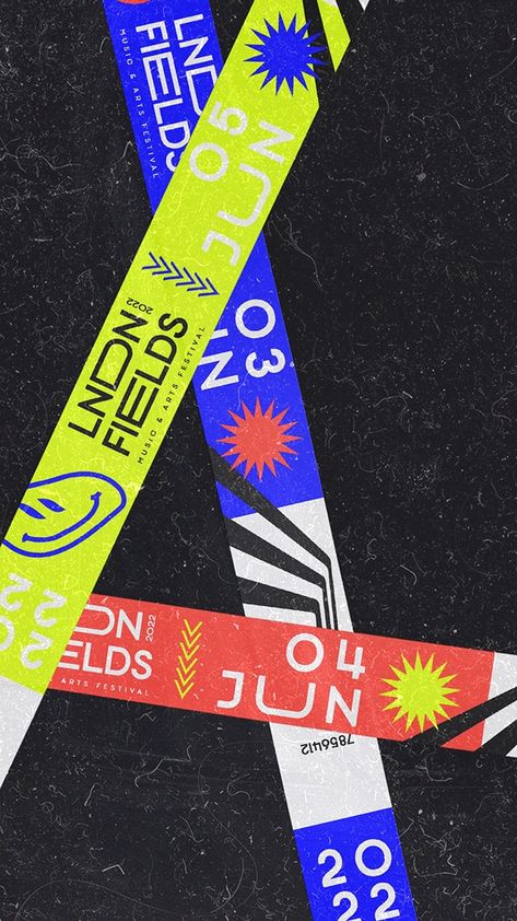 LNDN Fields | Visual Identity :: Behance Concert Branding, Identity Card Design, Wristband Design, Music Festival Poster, Ticket Design, Conference Design, Church Graphic Design, Music Design, Festival Design