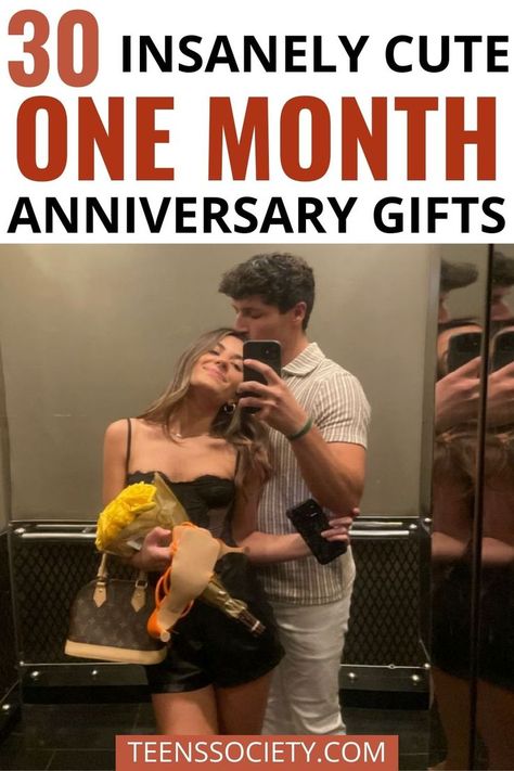 One Month Anniversary Gifts, 1 Month Anniversary, Anniversary Gift Ideas For Him Boyfriend, Six Month Anniversary, Anniversary Ideas For Him, Diy Anniversary Gifts For Him, One Month Anniversary, Teen Relationships, Anniversary Diy