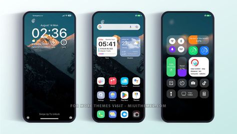 Cool Iphone Widgets, Xiaomi Homescreen Ideas, Redmi Themes, Themes For Mobile Phone, Cool Widgets, Depth Wallpaper, Depth Effect Wallpaper, Android Customization, Best Theme For Android