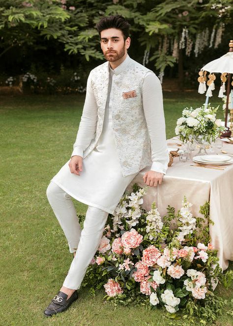 Colour Wedding Dress, Sadaf Fawad Khan, Indian Wedding Clothes For Men, Nikah Outfit, Fawad Khan, Colour Wedding, Sherwani For Men Wedding, Wedding Kurta For Men, Groom Dress Men