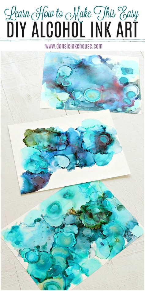 diy alcohol ink art Alcohol Ink Art Tutorial, Ink Art Tutorial, Easy Artwork, Diy Alcohol Ink, Marbleized Paper, Diy Alcohol, Painting Beginners, Alcohol Ink Projects, Art Projects For Adults