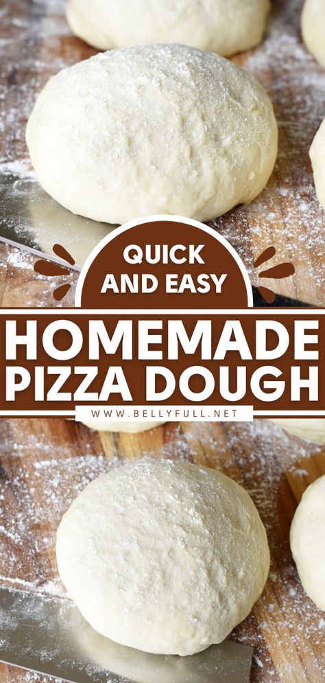 Quick and Easy Pizza Dough Recipe Easy Homemade Pizza Dough, Pizza Buffet, Homemade Pizza Dough Easy, Best Pizza Dough Recipe, Homemade Pizza Crust, Pudding Chia, Pizza Dough Recipe Easy, Best Pizza Dough, Easy Pizza Dough