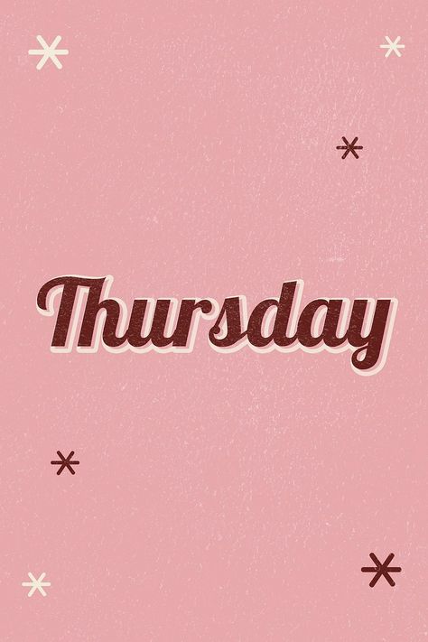 Wednesday retro word typography pink | Free Photo - rawpixel Brown Typography, Word Typography, Free Illustration Images, Abc 123, Design And Illustration, Download Free Images, Typography Fonts, Wall Quotes, Happy Monday