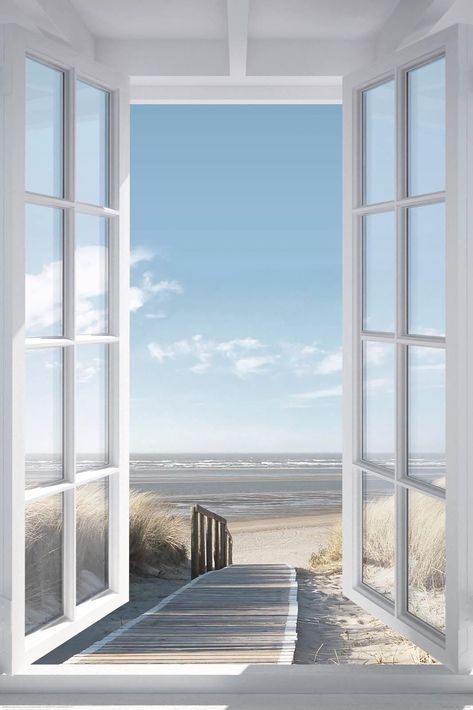 Coastal Aesthetic Photography, Strand Wallpaper, Website Moodboard, Deco Panel, Beach Wallpaper, Window View, Beach View, Sand Dunes, White Aesthetic