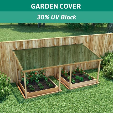 Coolaroo Replacement Canopy | Wayfair.ca Greenhouse Shade Cloth, Garden Beds Diy, Beds Diy, Replacement Canopy, Sun Block, Raised Garden Beds Diy, Survival Gardening, Shade Cloth, Garden Area