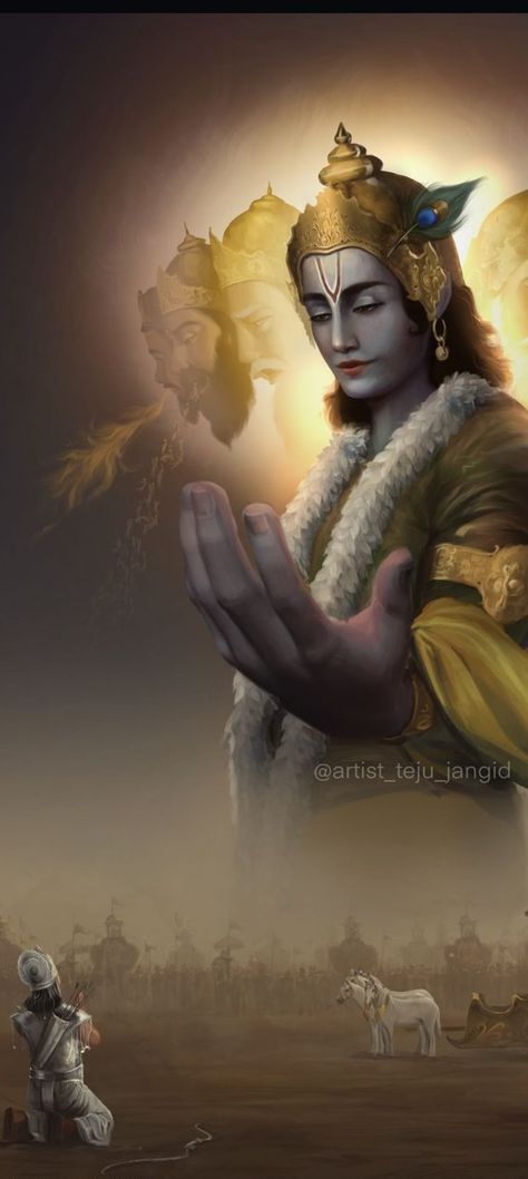 Vishwaroop Krishna Mahabharat, Cosmic Krishna, Sri Krishna Images, Mahabharat Images, Krishna Mahabharat, Lord Venkateswara Images Full Hd Wallpaper, Photos Of Lord Krishna, Vishnu Krishna, God Illustration