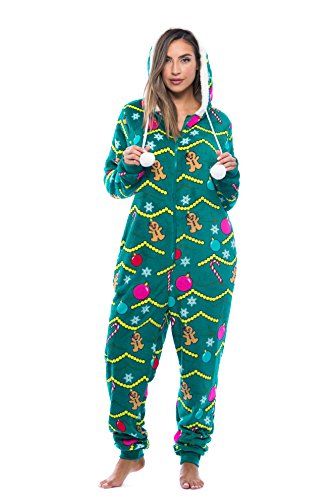 One Piece Christmas, Adult Onesie Pajamas, Xmas Pajamas, Christmas Tree Print, Christmas Onesie, One Piece Clothing, Onesie Pajamas, Cold Nights, One Piece Pajamas