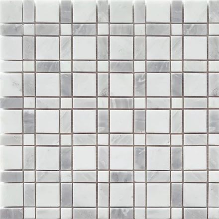 Manchester Plaid Polished Marble Mosaic Classic Bathroom Floor Tile, Gingham Tile, Plaid Tile, Mosaic Bathroom Floor, Basketweave Tile, Marble Bathroom Floor, Basket Weave Tile, Honed Marble Tiles, Stone Tile Wall