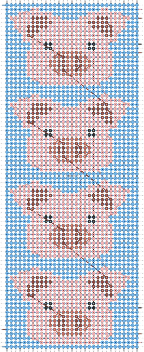 Pig Friendship Bracelet Pattern, Pig Keychain, Bracelets Patterns, Diy Friendship Bracelets Patterns, Crochet Inspo, Animal Cute, Friendship Bracelets Diy, Alpha Pattern, Alpha Patterns