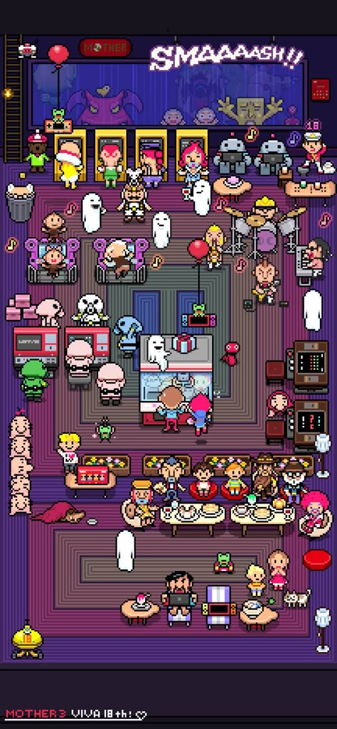 今川 伸浩 on X: "VIVA 18th MOTHER3 ☺︎ #MOTHER3 #mother3_18th https://t.co/wC9dDof3Fc" / X Old Video Games Aesthetic, Mother 3, Maze Drawing, Mother Games, Low Poly Character, Pixel Games, Pixel Art Design, Game Concept, I Am Game