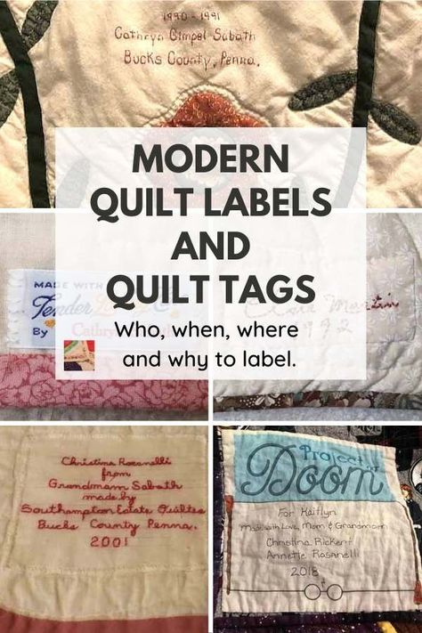 Quilting Name Tags, Labels For Quilts Ideas, How To Label A Quilt, Quilt Tags Labels, Printable Quilt Labels Free, Quilting Labels Ideas, Quilt Name Tag Ideas, How To Make A Quilt Label, Quilt Tags Labels Diy