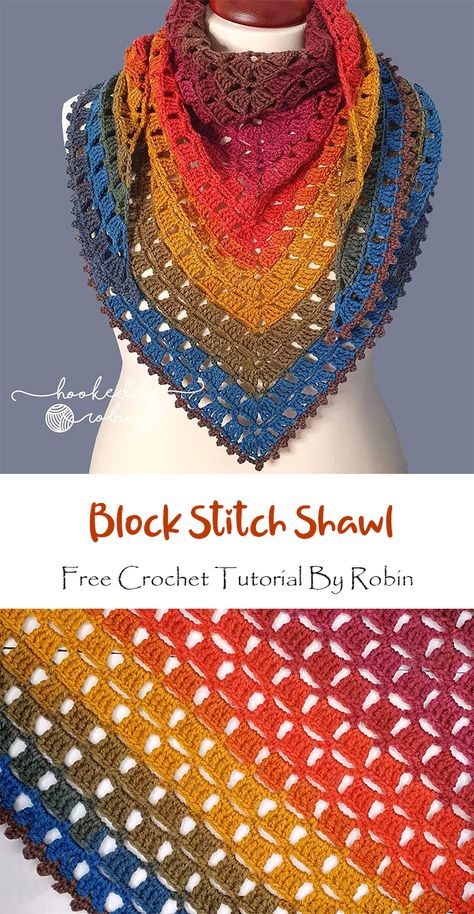 Crochet Block Stitch Shawl Tutorial Crochet Block Stitch, Crochet Shawl Tutorial, Crochet Shaw, Shawl Tutorial, Block Stitch, Crochet Prayer Shawls, Crocheted Shawls, Crochet Shawl Patterns, Crochet Shawl Free