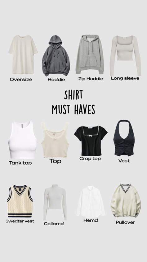 What Should I Wear Today Summer, Must Have Basics, Closet Basics, Casual Outfits For Teens, Fashion Capsule Wardrobe, Fashion Vocabulary, Casual Preppy Outfits, Everyday Fashion Outfits, Casual Day Outfits