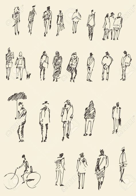 Human Figure Sketches, Architecture People, Pen Art Drawings, Sketches Of People, Architecture Design Sketch, People Walking, Different Poses, Architecture Drawing Art, Figure Sketching