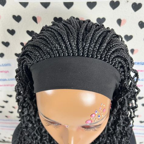 Headband Braided Wig. To order, click on the link 👉 www.braidslacewigs.com . . . . . . . . . . . . . . . . . . . . #boxbraids #boxbraidwig #boxbraidstyles #curlbox #curlygirlmethod #braidedwig #braidwigs #hairlosssolution #alopecia #curlybraids #deepcurl #curlyhairdontcare #blackownedbusiness #cancerwigs #headbandstyle #wigmaker #wigsforblackwomen #bestbraids #curls #hairlosswigs #headbandwig #perfectcurls #curly #curlscurlscurls #blackgirlmagic #braidgang #hairnbeautydirectory #blackgirlhai... Braid Wigs For Black Women, Medium Size Box Braids, Braids Headband, Curly Headband Wig, Braided Wigs For Black Women, Braid Wigs, Braid Accessories, Curly Braids, Wig Shop