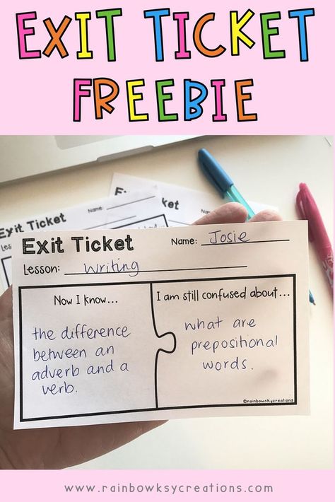 Esl Homework Ideas, Exit Slips Elementary, Assessment Of Learning, Exit Ticket Ideas High School, Authentic Assessment, Formative Assessment Tools, Classroom Assessment, Assessment For Learning, Exit Slips