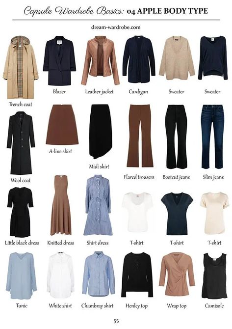 A Comprehensive Guide to the Apple Body Shape Apple Shaped Capsule Wardrobe, Modest Outfits For Apple Shape, Outfit Ideas For Apple Body Shape, Capsule Wardrobe Apple Body Shape, Style Apple Shape Body Types, Winter Outfits Apple Shape, Styling Apple Body Shape, How To Dress Apple Shape Plus Size, Petite Apple Body Shape Outfits