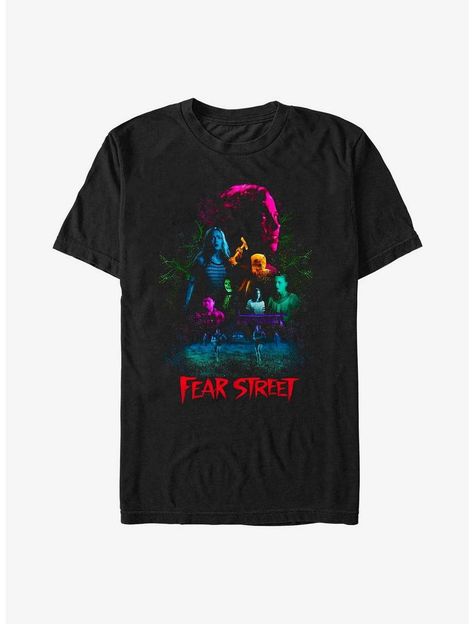 Fear Street Group T-Shirt Scene Collage, Fear Street Trilogy, Halloween Horror Movies, Fear Street, Energy Transfer, Tall Hoodies, Plus Size Fits, The Fear, Sweaters And Jeans