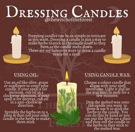 Dress A Candle, Dressing Candles, Candle Magic Colors, Candle Meanings, Diy Witches, Candle Magick Spells, Instagram Infographic, Wicca Candles, Candle Color Meanings