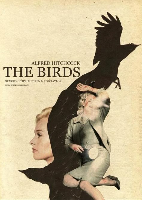 The Birds (1963) Alfred Hitchcock The Birds, Vintage Films, Septième Art, Film Horror, Classic Movie Posters, I Love Cinema, Poster Series, Cinema Posters, Alternative Movie Posters