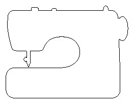 Sewing Machine Applique Template, Sewing Machine Template Stencils, Sewing Machine Drawing Art, Sewing Machine Template, Picture Of Sewing Machine, Drawing Of Sewing Machine, Sewing Machine Quilt Block, Sewing Machine Vector, Sewing Machine Pattern