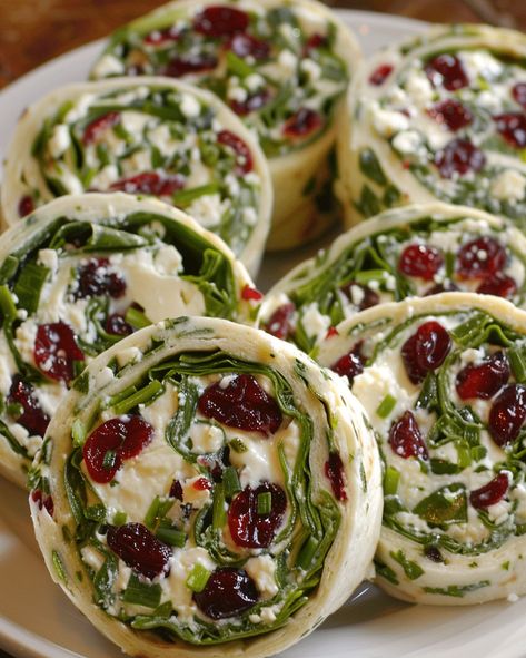 Cranberry Feta Pinwheels Recipe, Pinwheels With Cream Cheese, Cranberry Feta Pinwheels, Feta Pinwheels, Cream Cheese Pinwheels, Pinwheels Recipe, Cream Cheese Recipe, Cheese Pinwheels, Pinwheel Appetizers