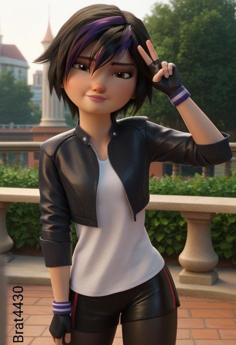 Asian Animated Characters, Aunt From Big Hero 6, Go Go Big Hero 6, Gogo Fanart, Big Hero 6 Gogo Tomago, Gogo Big Hero 6, Big Hero 6 Costume, Go Go Tomago, Big Hero 6 Characters