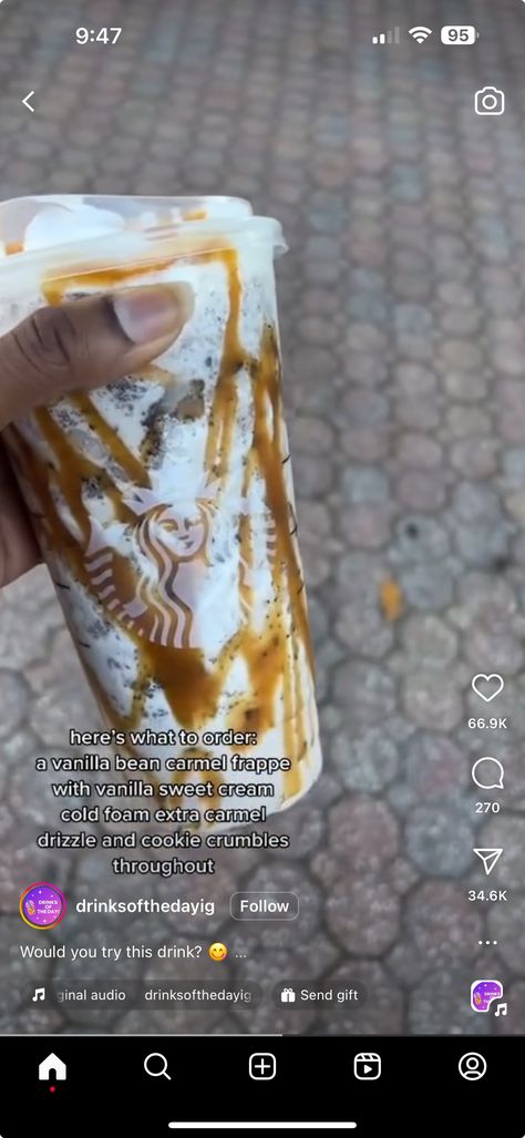 Starbucks Orders To Try Frappe, Starbucks Drinks To Try Caramel, Starbucks Drinks Caramel, Starbucks Drinks Ideas, Starbucks Copycat Recipes Drinks, Starbucks Drink Orders, Dunkin Drinks, Starbies Drinks, Starbucks Drink Menu