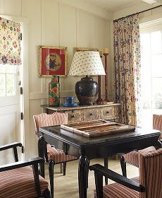 Maine Interior Design, Farmhouse Flip, Kathryn Ireland, Eclectic Living, New England Style, House Inside, Fabulous Fabrics, Monday Morning, Table Games