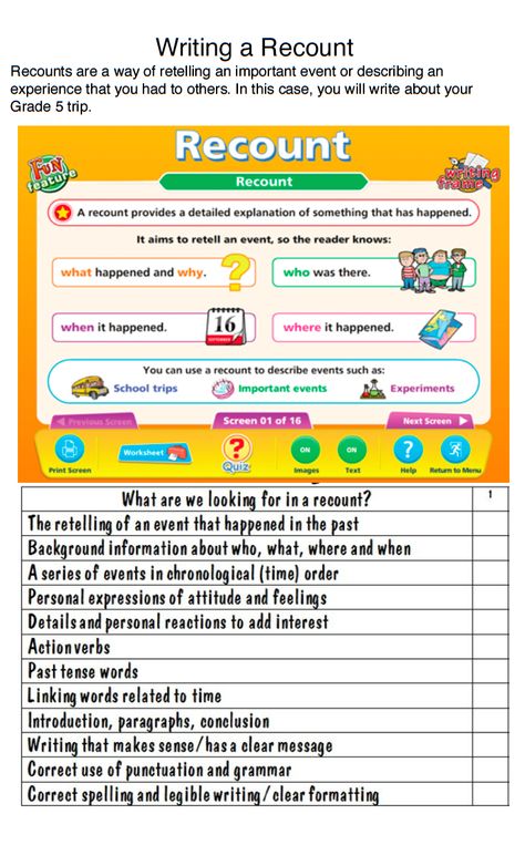 Recount Writing, Year 5, Descriptive Writing, English Writing Skills, Reading Fluency, English Writing, Basic Math, Writing Resources, Year 1