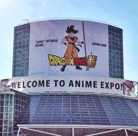 Dragonball Super movie banner at Anime expo 2018 Movie Banner, Super Movie, Dragonball Super, Anime Expo, 2025 Vision, Dragon Ball Super, Dragon Ball, Broadway Show Signs, Vision Board