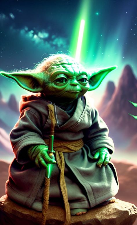 Yoda Funny, Sci Fi Spaceships, Star Wars Wallpaper, Star Wars Yoda, Star Wars Artwork, Star Wars Images, Star Wars Baby, Star Wars Characters, Star Art