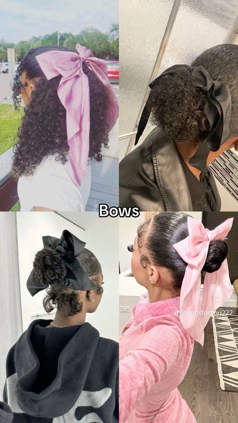 Natural Hair Bun Styles, Mixed Curly Hair, Quick Natural Hair Styles, Cute Curly Hairstyles, Dyed Hair Inspiration, Quick Braided Hairstyles, Bow Hairstyle, Curly Hair Styles Easy, Natural Curls Hairstyles