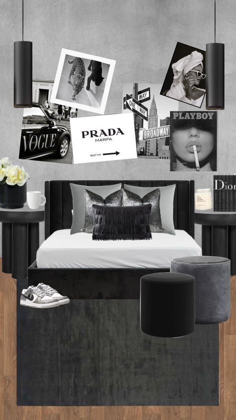 #vibes #roominspo #decor #stargirl #aesthetic Stargirl Bedroom, Stargirl Room, Moss Bedroom, Bedroom Pillows Arrangement, Black Boho Chic, Luxury Dorm, Bed Peace, Luxury Dorm Room, Coastal Room Decor