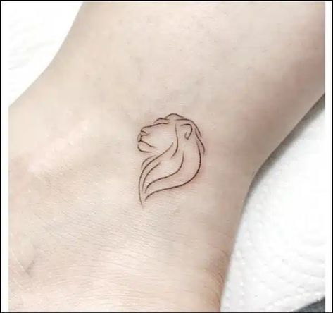 100+ Powerful Leo Tattoos Designs & Ideas with meanings Small Lion Tattoo For Women, Small Leo Tattoo, Simple Lion Tattoo, Leo Sign Tattoo, Small Lion Tattoo, Leo Tattoo Designs, Leo Tattoo, Lioness Tattoo, Lion Head Tattoos