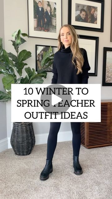 Merrick White / Style Educator on Instagram: "Teacher outfit ideas you can wear from winter into spring…👩🏻‍🏫🍎

I’ve had lots of requests for colder weather teacher outfits, and remember — these are outfit formulas you can build off of and adjust for your weather or classroom situation. Switch flats for boots or sneakers, add a jacket, swap a blazer for a cardigan, wear jeans if they’re allowed. Hopefully it gives you some good base ideas!

Which look is your favorite?? Tell me! 👇🏼

🔗 LOOKING FOR LINKS?? 🔗
1️⃣ comment below with the word LINK and I’ll send you a DM with all the links!
2️⃣ check my stories for the next 24 hours for links
3️⃣ find links in the @shop.ltk app — I’m @merricksart over there too.
4️⃣ type merricksart.com into your browser to find the links in today’s blog Winter Outfits For Work Teacher Over 40, 70 Degree Weather Outfit Teacher, Teacher Outfits Christmas, Joggers Teacher Outfit, Fall Outfit Teacher, Rainy Day Teacher Outfit Winter, Teacher Winter Outfits High School, Winter Teacher Outfits 2024, Rainy Day Outfit Teacher