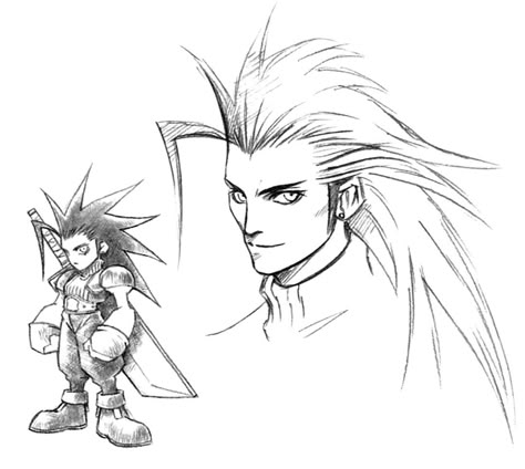 Zack Fair Sketch from Final Fantasy VII #art #artwork #gaming #videogames #gamer #gameart #conceptart #illustration #finalfantasy7 #ff7 #finalfantasyvii #ffvii #finalfantasy #characterdesign Ff7 Concept Art, Zack Fair Tattoo, Zack Ff7, Final Fantasy Concept Art, Traditional Sketches, Tetsuya Nomura, Final Fantasy Cloud, Zack Fair, Final Fantasy Xii