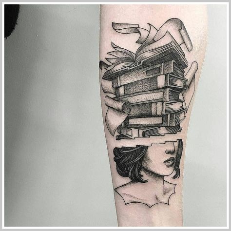 Tattoo Inspiration - Don't lose this chance to get what you need - start NOW and have what you want and deserve! Book Art Tattoo, Library Tattoo, Writer Tattoo, Reading Tattoo, Book Lover Tattoo, Books Tattoo, Book Tattoos, Bookish Tattoos, Nerd Tattoo