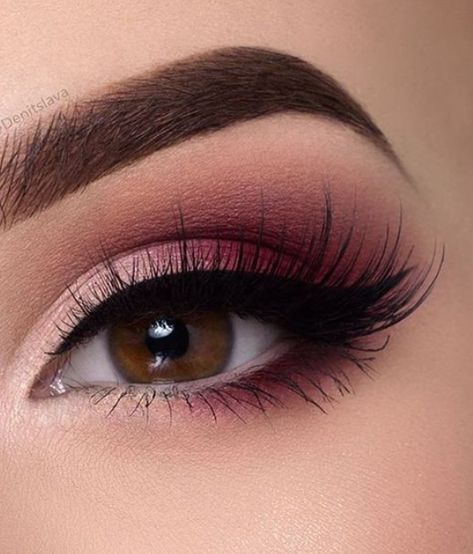 Dark Circles Makeup, Pageant Makeup, Make Up Designs, Natural Eye Makeup Tutorial, Dark Eye Makeup, Wedding Makeup For Brown Eyes, Prom Eye Makeup, Pink Eye Makeup, Dramatic Makeup