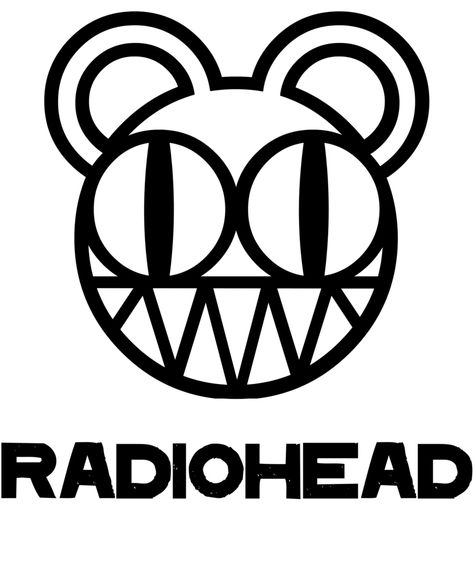 Radiohead Logo, Radiohead Tattoo, In Rainbows, The Bends, Rock Band Logos, Radio Head, Kid A, Thom Yorke, Grunge Art